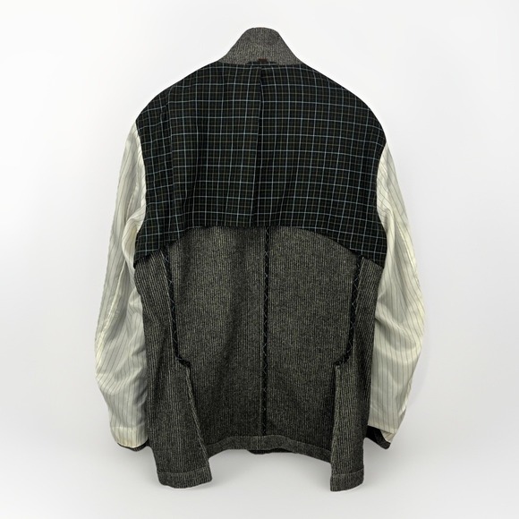 Kroon Corduroy Blazer Gray Wide Wale 42L Unstructured Wool Sport Coat Jacket - Picture 11 of 16